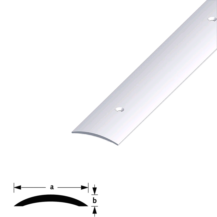 afdekstrip aluminium zilver geanodiseerd