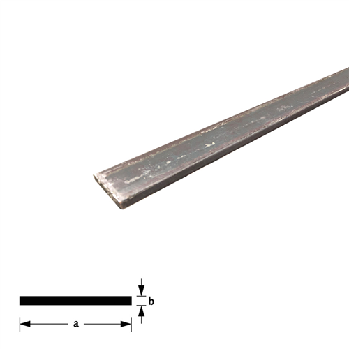 Platprofiel Staal Gelakt - 20X4.0MM 1M