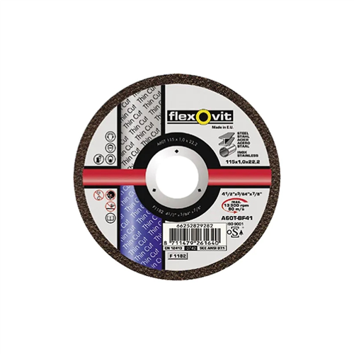 Doorslijpschijf Metaal/Rvs Flexovit - A60R-T41 125X1.0X22.23MM
