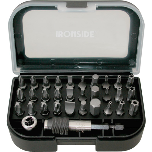 Schroefbitset Ironside - 32-DELIG SL/PH/PZ/TORX/HEX