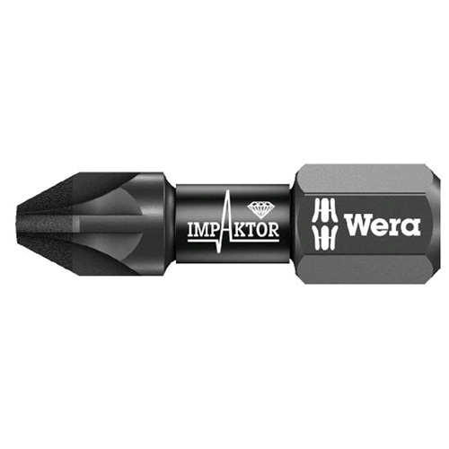 Schroefbit Lang Pozidriv Wera Impaktor - 855/4 IMP DC PZ3 50MM 1/4''