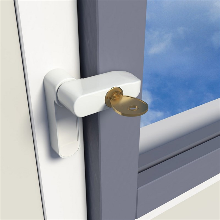 raamgrendel afsluitbaar wit secumax