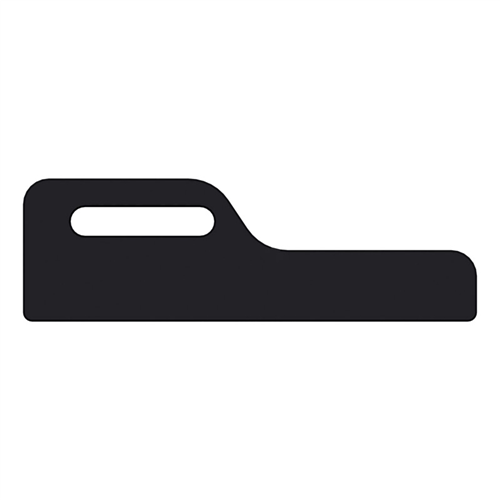 Uithouder Rubber Secumax - ZWART