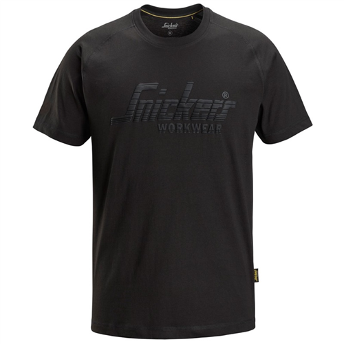 T-Shirt Logo Snickers - 2590 ZWART XS