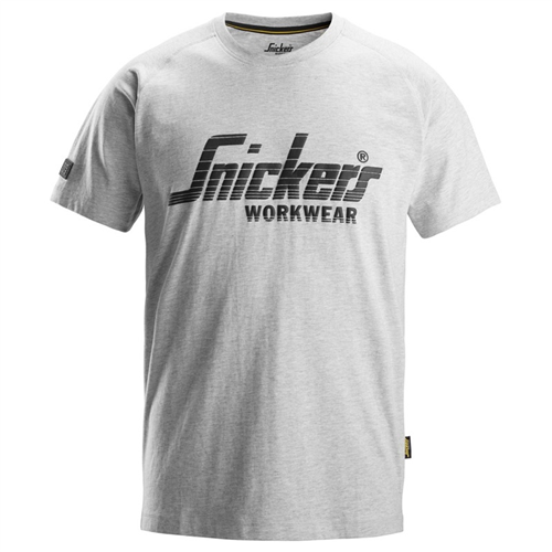 T-Shirt Logo Snickers - 2590 GRIJS XS