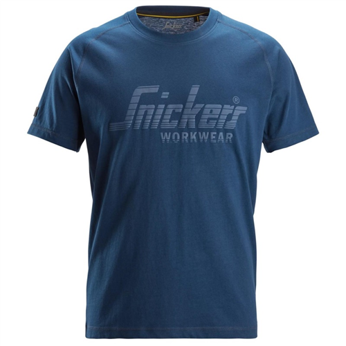 T-Shirt Logo Snickers - 2590 BLAUW XS