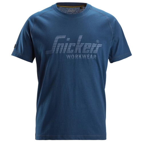 T-Shirt Logo Snickers - 2590 BLAUW XXL