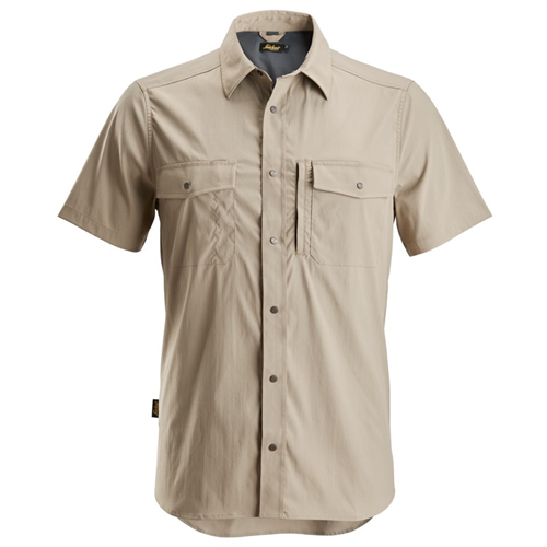 Shirt Korte Mouwen Litework Snickers - 8520 KHAKI XL