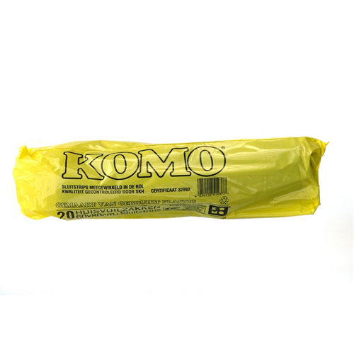 Vuilniszakken Grijs Komo - 600X 800MM  60L ROL à 20 STUKS