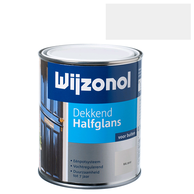 buitenverf halfglans wit