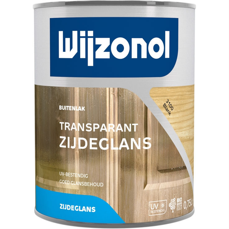 lak transparant zijdeglans blank