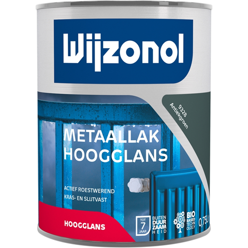 Metaallak Hoogglans Antiekgroen - 9328 750ML