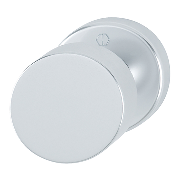 vaste knop op rozet aluminium f1 hoppe