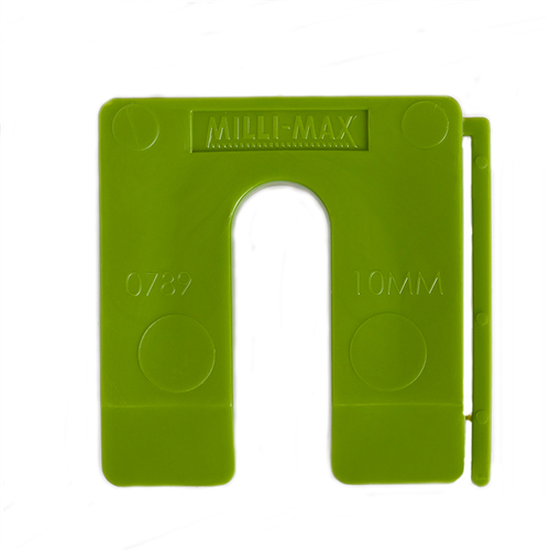 Uitvulplaatjes Kunststof Milli-Max - VIERKANT 10MM GROEN