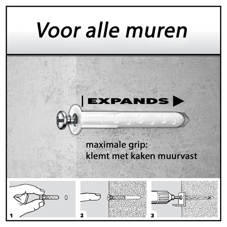 plug alligator zonder flens toggler