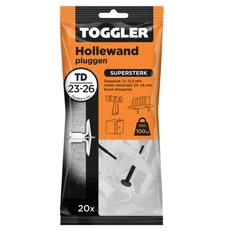 hollewandplug nylon toggler