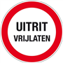 verbodsbord polypropyleen rood/wit-2