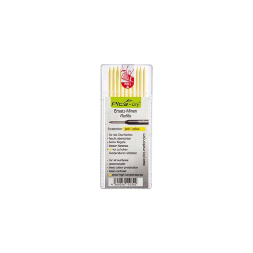 Navulling Diepgatpen Potlood Pica - 4032 10X GEEL