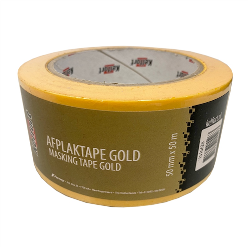 Schilderstape Washi Kelfort - GOLD 50MM 50M GEEL