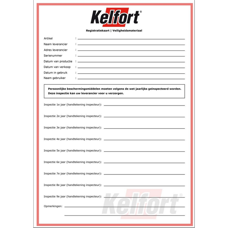 registratiekaart