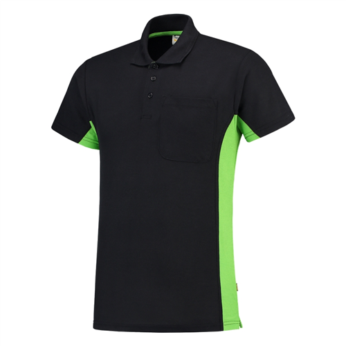 Poloshirt Bicolor Borstzak Tricorp - 202002 NAVY/LIME XXL