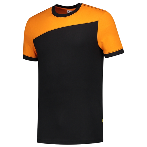 T-Shirt Bicolor Naden Tricorp - 102006 ZWART/ORANJE M