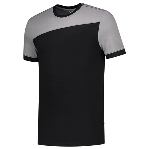 T-Shirt Bicolor Naden Tricorp - 102006 ZWART/GREY 3XL
