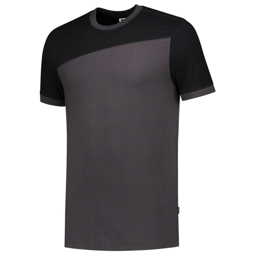 T-Shirt Bicolor Naden Tricorp - 102006 DONKERGRIJS/ZWART XL