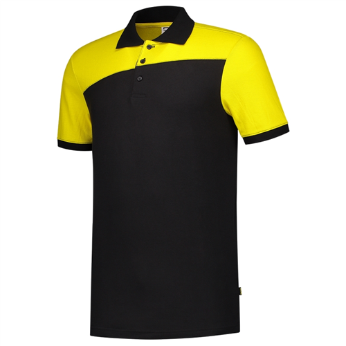 Poloshirt Bicolor Naden Tricorp - 202006 ZWART/GEEL 3XL