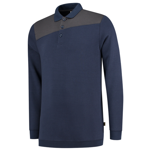 Polosweater Bicolor Naden Tricorp - 302004 INK/DONKERGRIJS S