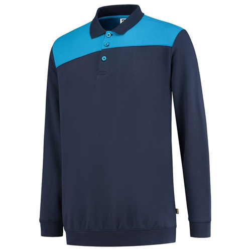 Polosweater Bicolor Naden Tricorp - 302004 INK/TURQUOISE M