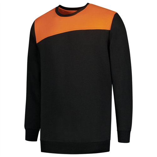 Sweater Bicolor Naden Tricorp - 302013 ZWART/ORANJE XL