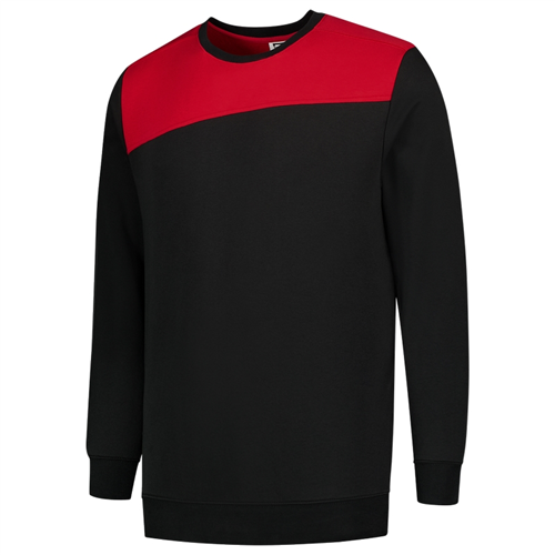 Sweater Bicolor Naden Tricorp - 302013 ZWART/ROOD L