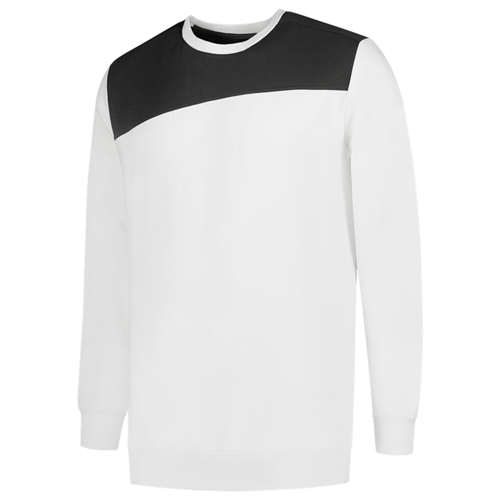 Sweater Bicolor Naden Tricorp - 302013 WIT/DONKERGRIJS L
