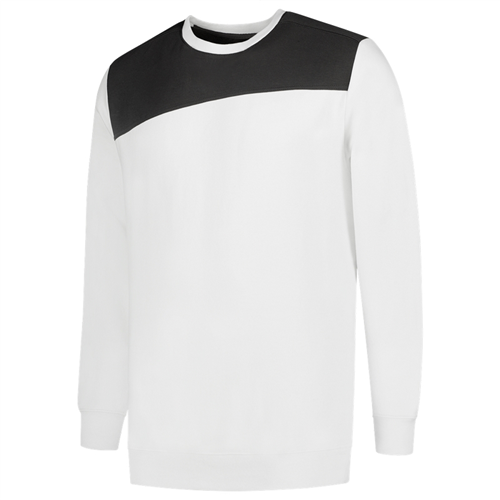 Sweater Bicolor Naden Tricorp - 302013 WIT/DONKERGRIJS XXL