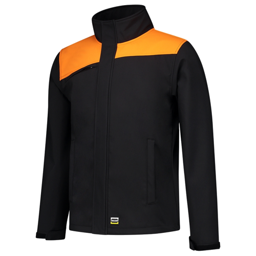 Jack Softshell Bicolor Naden Tricorp - 402021 ZWART/ORANJE M