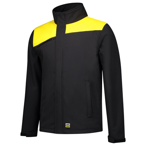 Jack Softshell Bicolor Naden Tricorp - 402021 ZWART/GEEL L