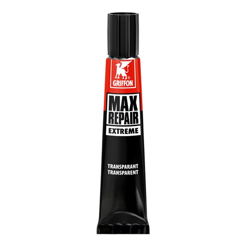 Reparatielijm Universeel Griffon - MAX REPAIR EXTREME 20G TRANSP.