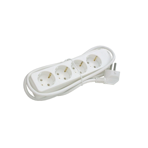 Tafelcontactdoos Met Snoer 3.0M - 4-VOUDIG WIT