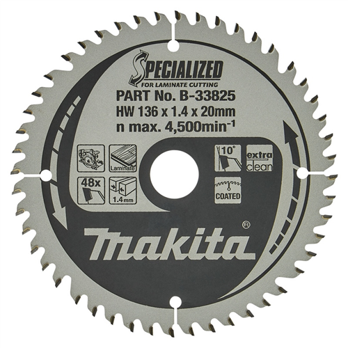 Cirkelzaagblad Hm Makita - 136X1.4X20MM 48T ATAF