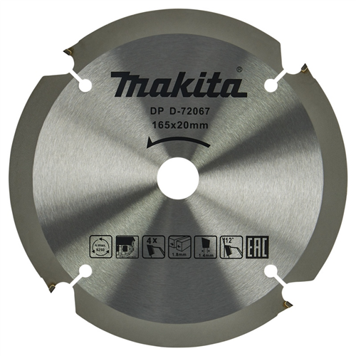 Cirkelzaagblad Hm Makita - 165X1.8X20MM 4T PCD