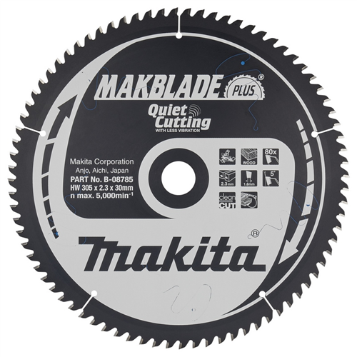 Cirkelzaagblad Hm Makita - 305X2.3X30MM 80T ATAF