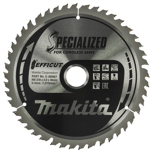 Cirkelzaagblad Hm Makita - 216X2.0X30MM 45T ATBR