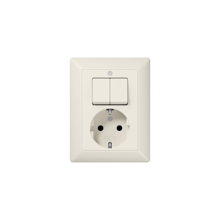 contactdoos+schakel serie inbouw jung