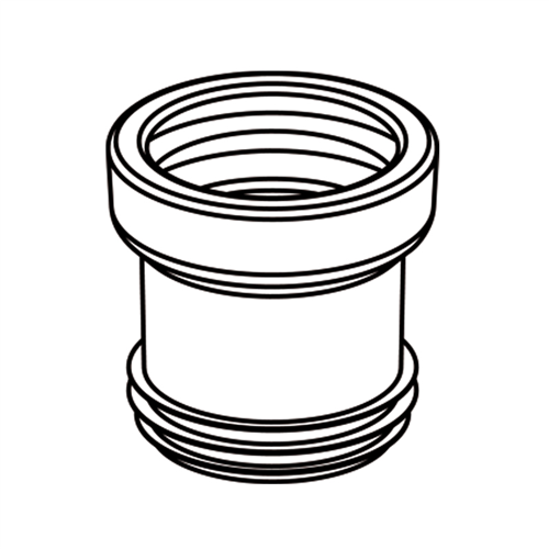 Wc-Afvoermanchet Wit Wisa - NR.3 100/110MM WIT