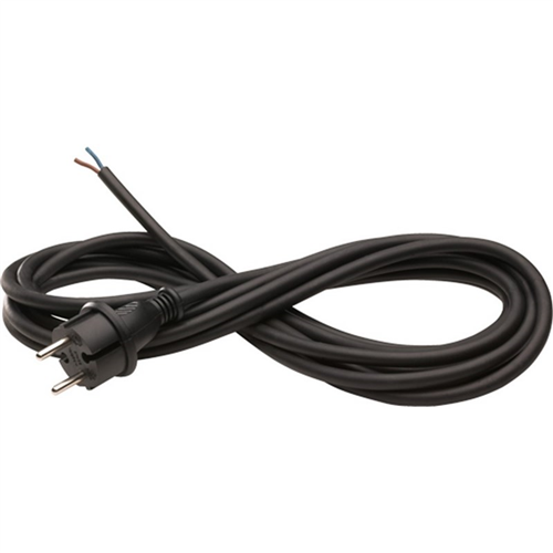 Vervangingssnoer Neopreen - 2X1.0MM2 ZWART 5M IP44