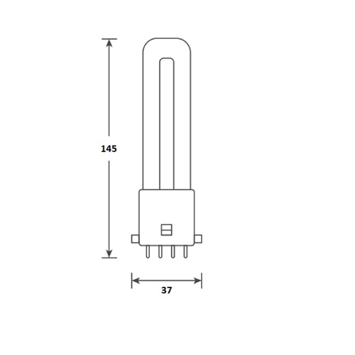 Led Lamp Bailey - PL TC-SEL 2G7 4.5W 530Lm