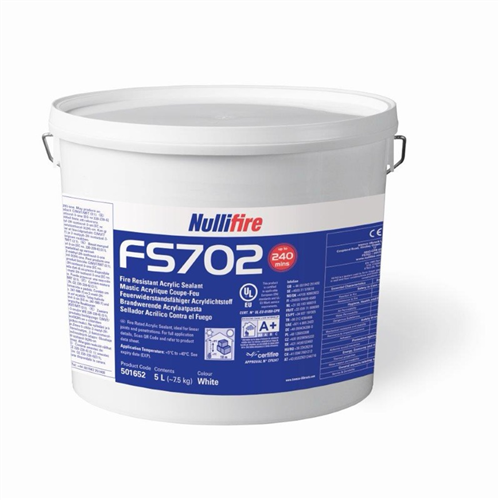 Acrylaatpasta Brandwerend Nullifire - FS702 5L WIT