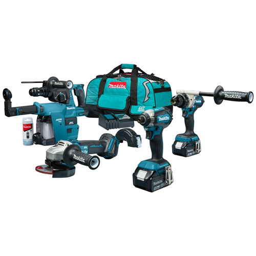 Accu Combiset Makita 5.0Ah/18.0V - DLX4155TX1 18.0V +2 ACCU+LADER