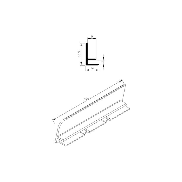 kopschot set aluminium brute